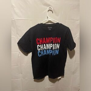 Navy Champion Logo Tee